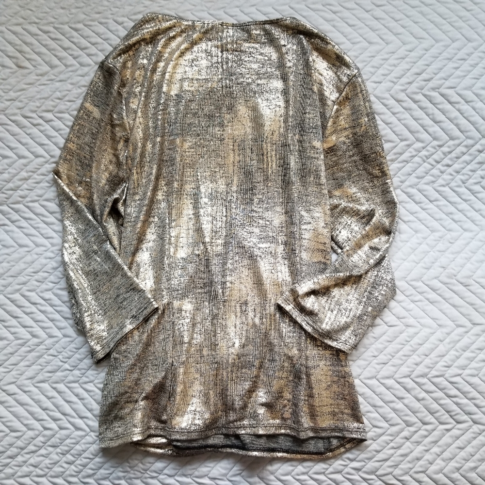 SHINY CUTE SOFT BLOUSE XL HOLIDAY GOLD - Picture 2 of 4